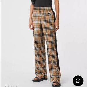 Burberry SideStripe Vintage Check Cotton Trouser